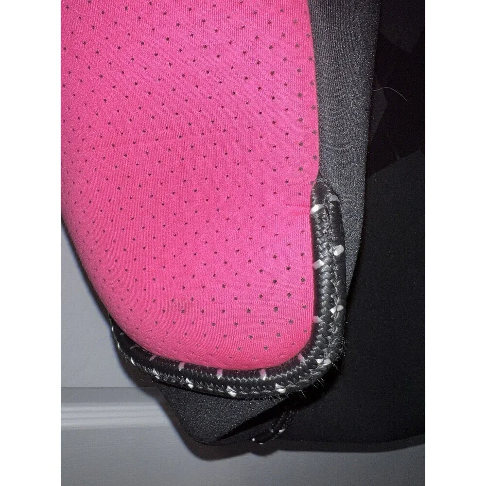 Neoprene Star Convertible Tote Bag Large With Detachable Cosmetic Bag Black Pink
